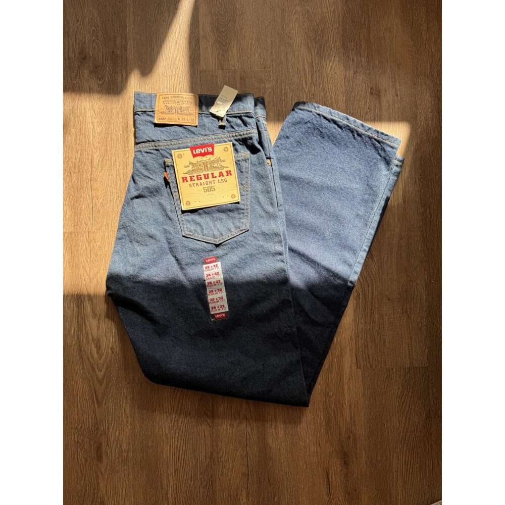 Vintage Levis 505 Orange Tab Jeans Mens 38x30 (Fits 38x32) USA New Deadstock